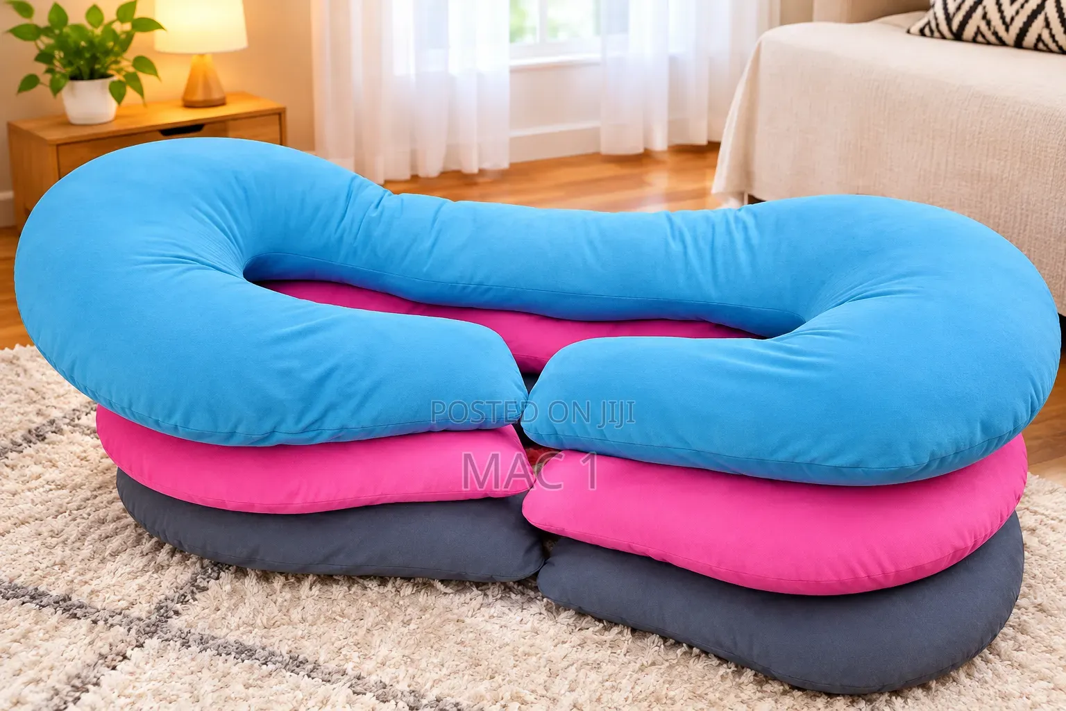 C-Shaped Pregnancy & Maternity Support Pillow – Soft Body Pillow