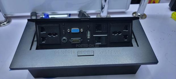 Table Patch Panel Pop Up Desktop Data and Socket Box Conference Table - thumbnail 5