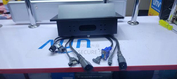 Table Patch Panel Pop Up Desktop Data and Socket Box Conference Table - thumbnail 3