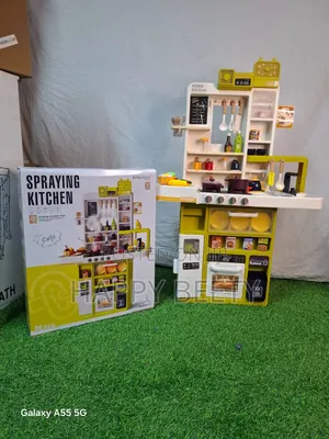Complete Pretend Kitchen Setup With Stove, Oven and Sink