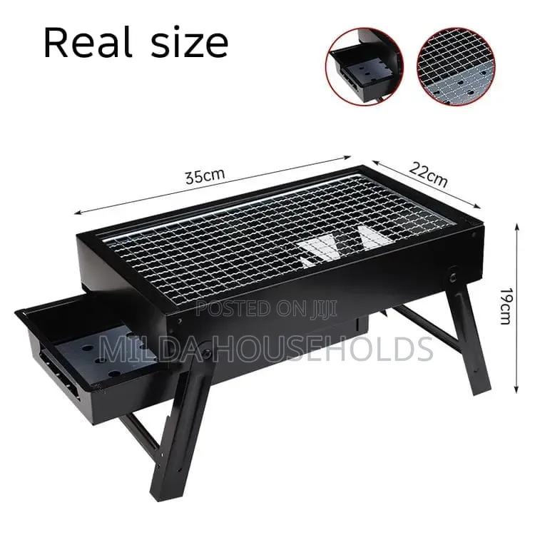 Foldable Portable Barbecue Charcoal Grill