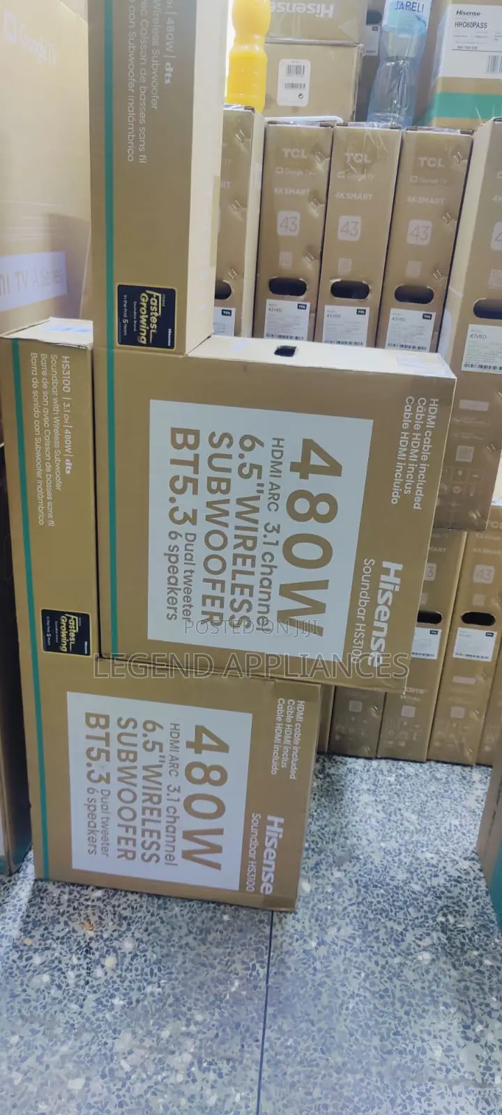 Hisense HS3100 Heavy Bass 480W Home Theatre Soundbar