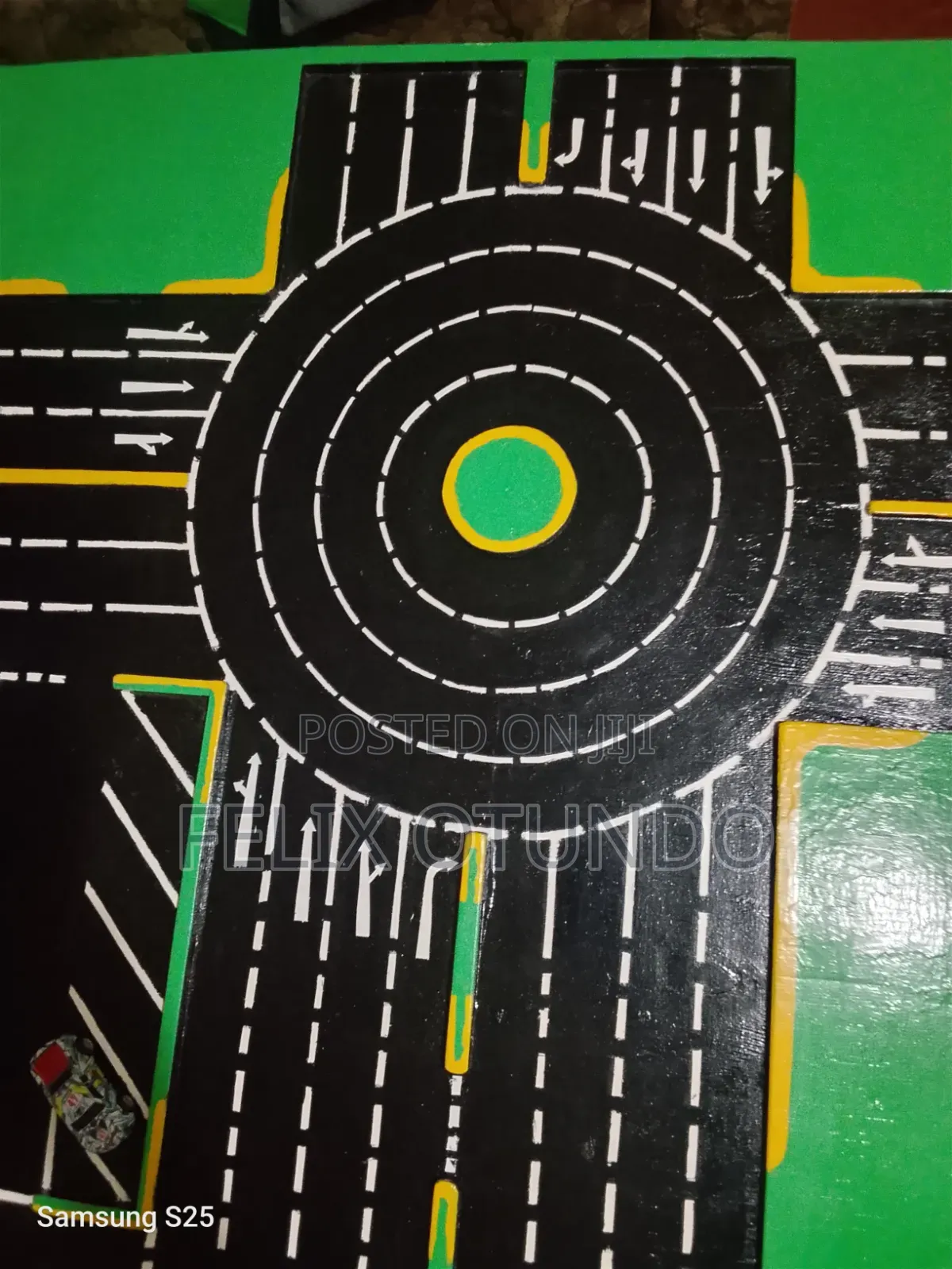 Model Town Board for Driving School