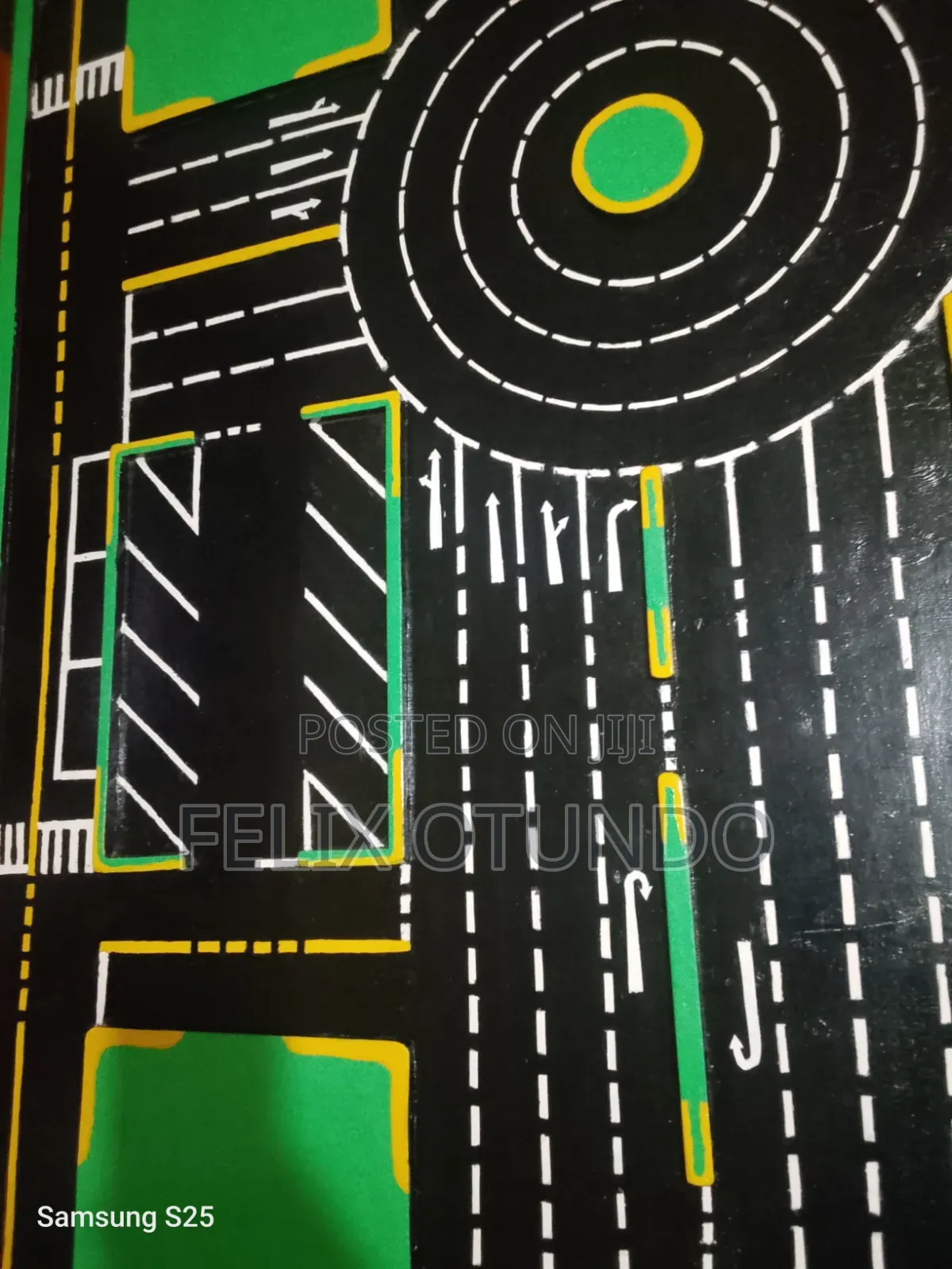 Model Town Board for Driving School