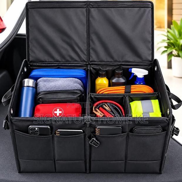 Heavy Duty Partitioned Foldable Car Boot Organizer - main view
