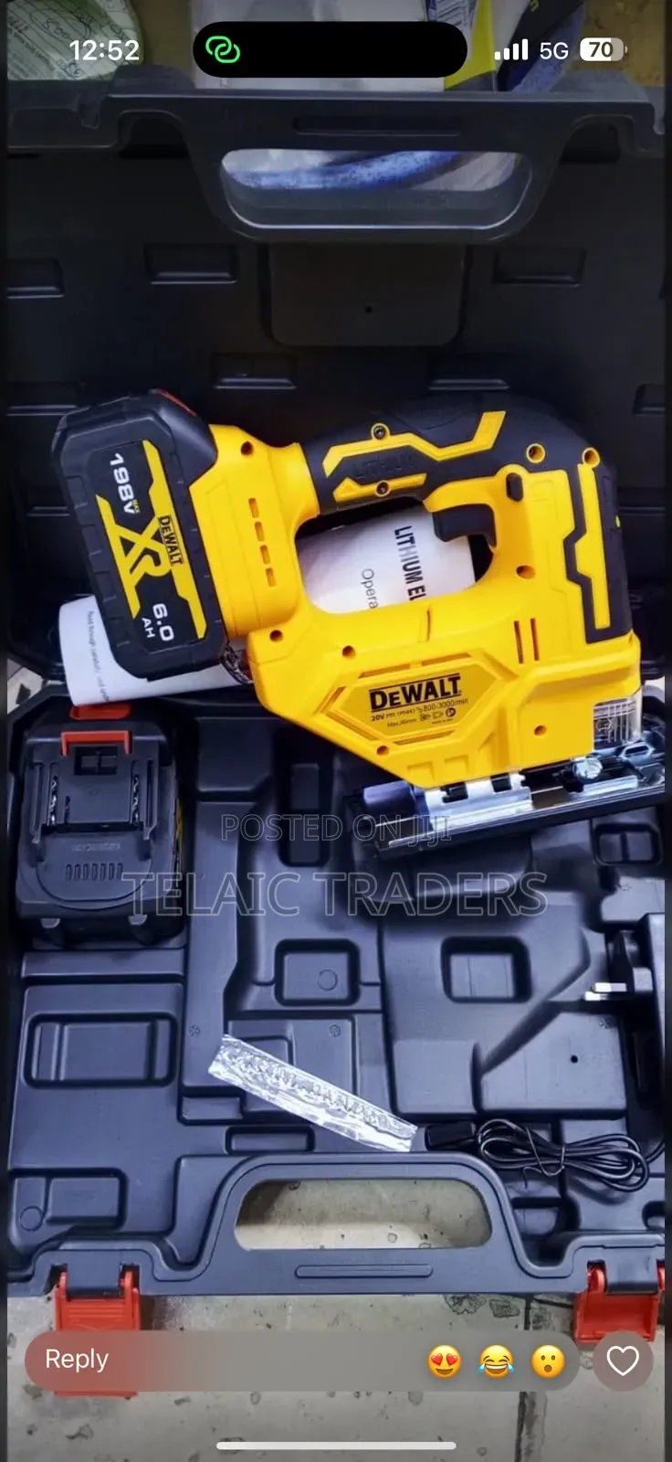 Dewalt Cordless Jigsaw 198V