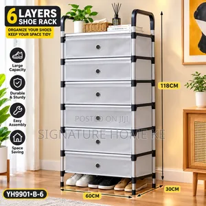 6 Layer Dust Proof Covers Shoe Rack