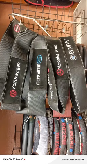 Branded Car Logos Handststitch Leather Steering Wheel Covers
