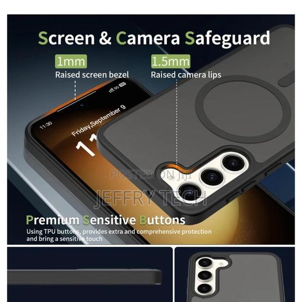 Protective Case for Samsung A57, Transparent Back, MagSafe Compati - thumbnail 3