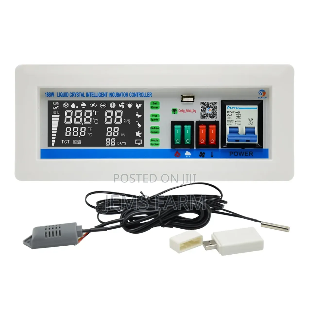 XM-18SW Incubator Controller With Wi-Fi Remote Control