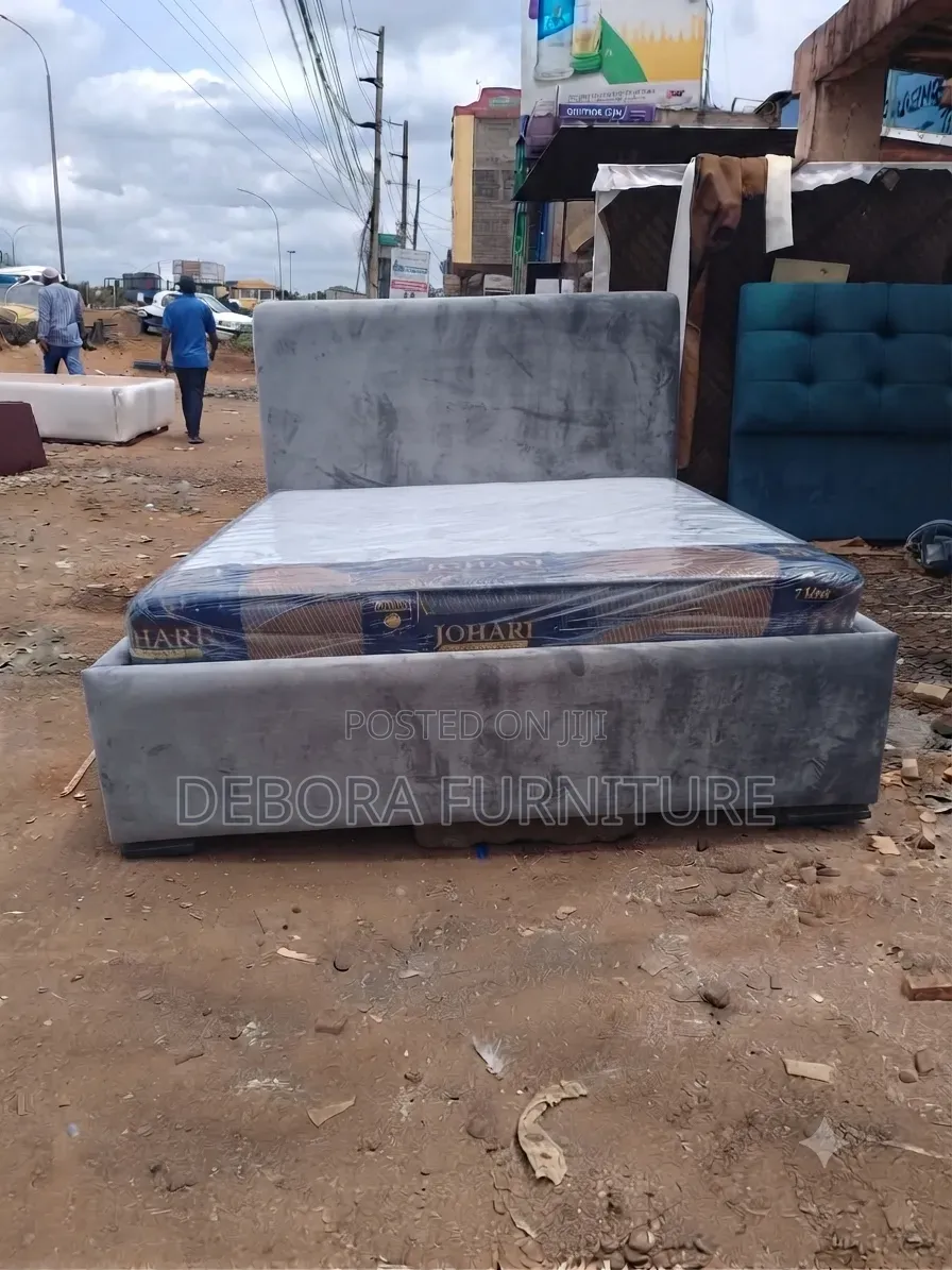 5*6 Chester Bed With Mattress in Multiple Colours