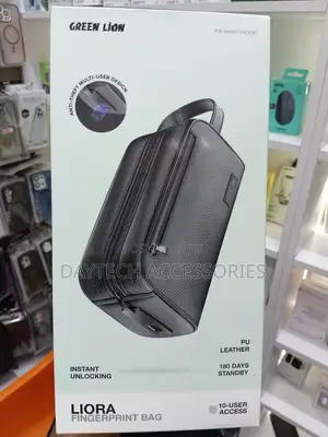 Green Lion Liora Fingerprint Bag Anti-Theft PU Leather Travel Pouch.