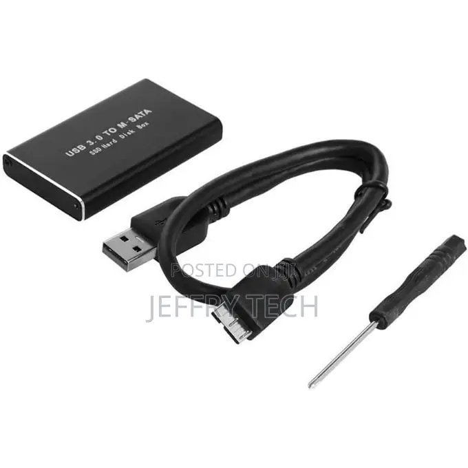 MSATA to USB 3.0 SSD Enclosure, Storage Case, Adapter for 30 X 50 Mm /