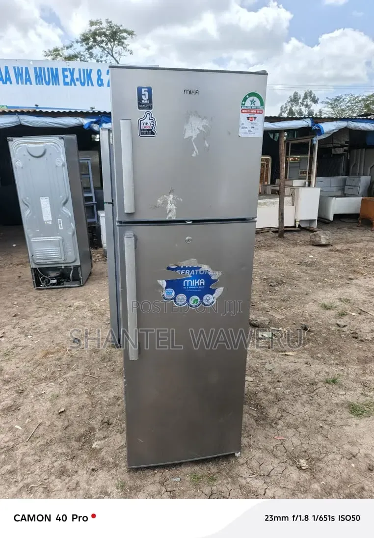 Mika 2 Door Fridge Used but Working Well