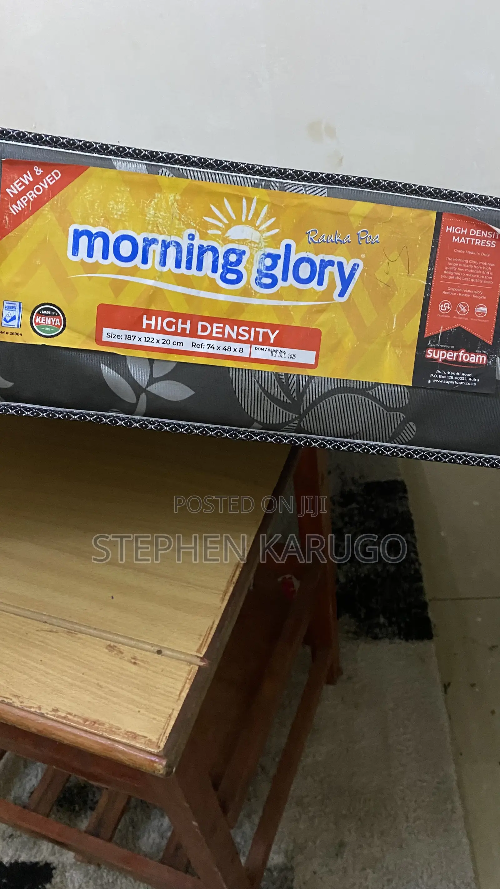 4×6 Morning Glory Mattress – Good Condition