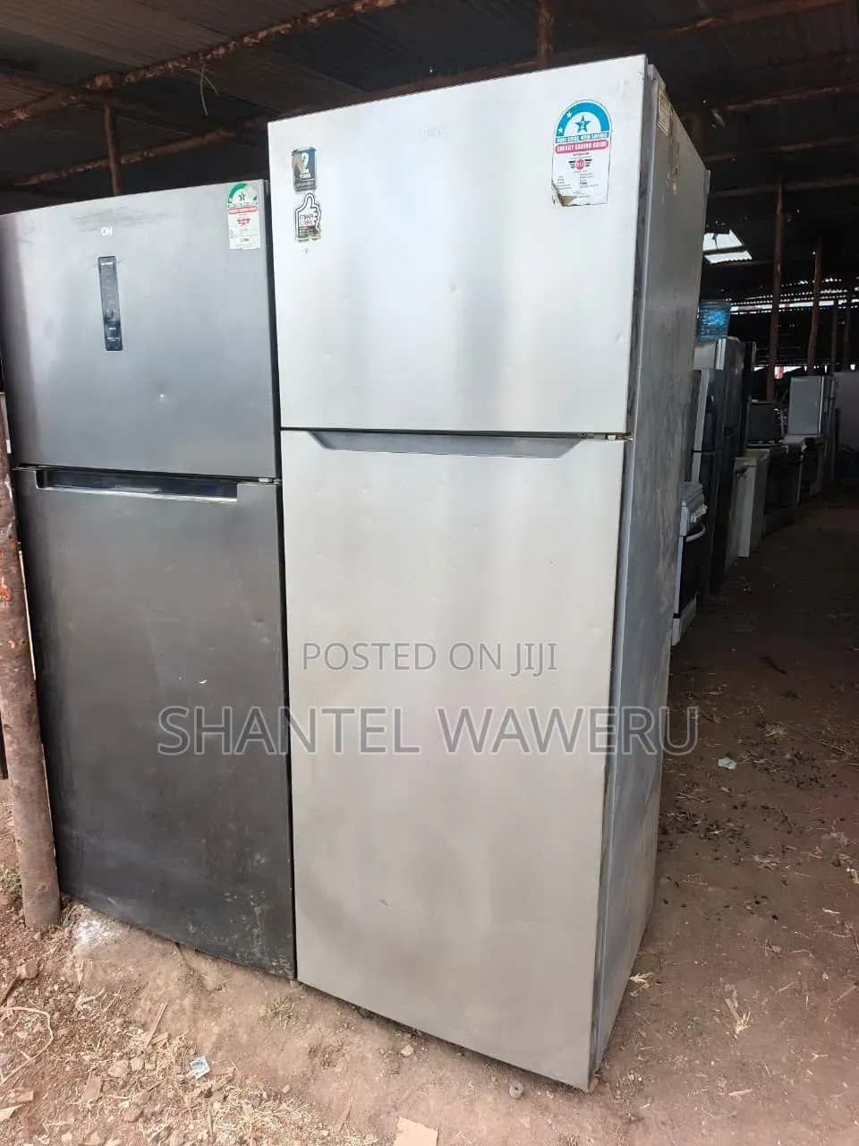 Mega Mika Silver Double Fridge 465litrres