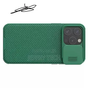 Nillkin CamShield Pro Case for iPhone 15 Pro Max - Premium Q - Green