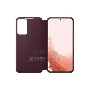 Samsung Original Galaxy S22+ Plus Clear View Case - Burgundy