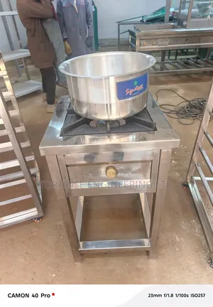 Stainless Steel Commercial Gas Burner High Pressure Cooker Size 60cm