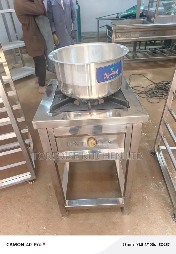 Stainless Steel Commercial Gas Burner High Pressure Cooker Size 60cm