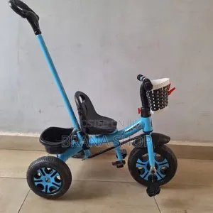New 3-Wheel Toddler Push Tricycle – Blue