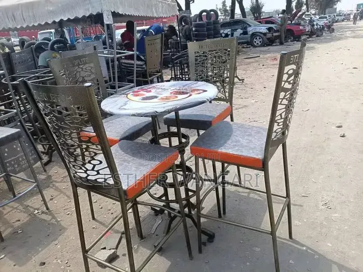 A Set of Four Seat and Table