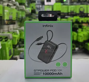 Infinix GT Power Pod 10000mAh 45W Power Bank Retractable Type C