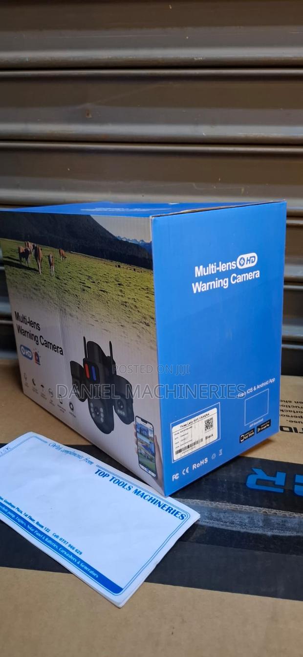 Solar Smart CCTV Camera HD Triple Lens Constant Power - main view