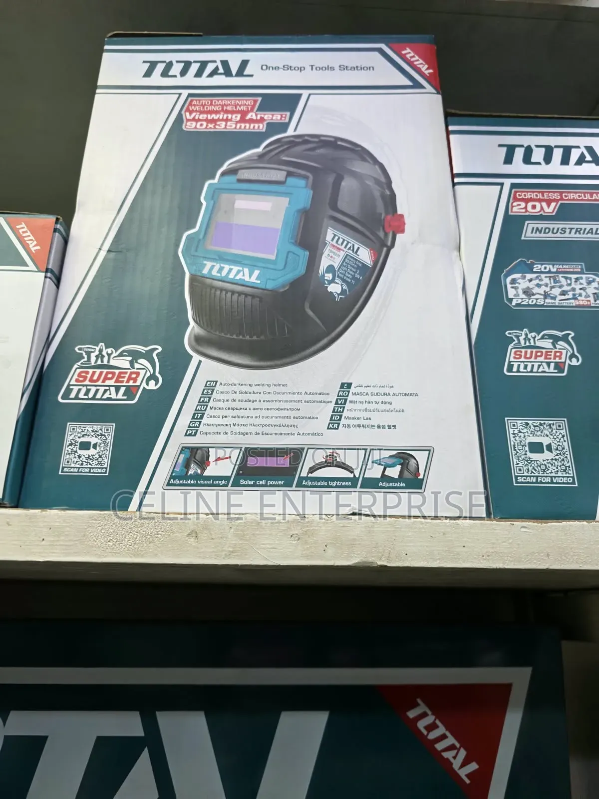Total Auto Darkening Welding Shield