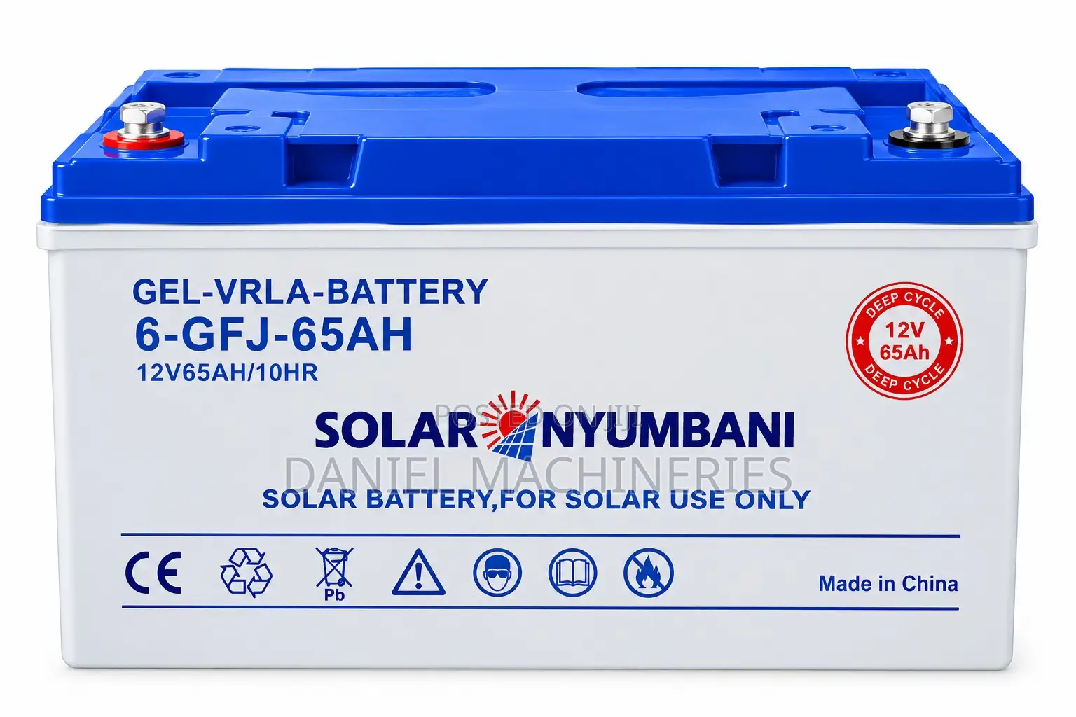 Solar Nyumbani Gel Vrla Battery 6-GFJ-65ah 12v