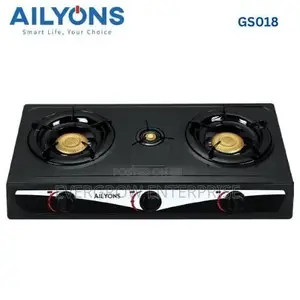 Ailyons Black Stainless 2 Burner Cooker