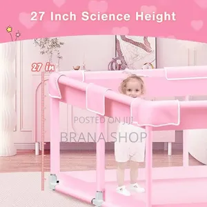 **New Pink Square Baby Playpen – Large Kids Play Yard **