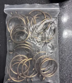 Black and Gold Curtain Rings That Combine Strength and Style.