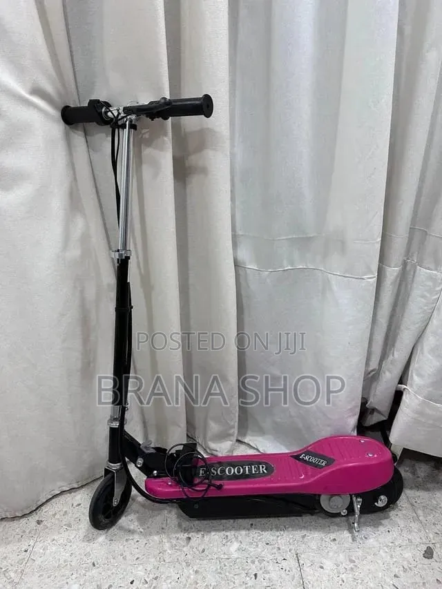 **Bright Pink Foldable Electric Scooter – Kids Outdoor Fun **