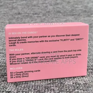 Drunk Lovers Couples Drinking Game Cards