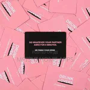 Drunk Lovers Couples Drinking Game Cards
