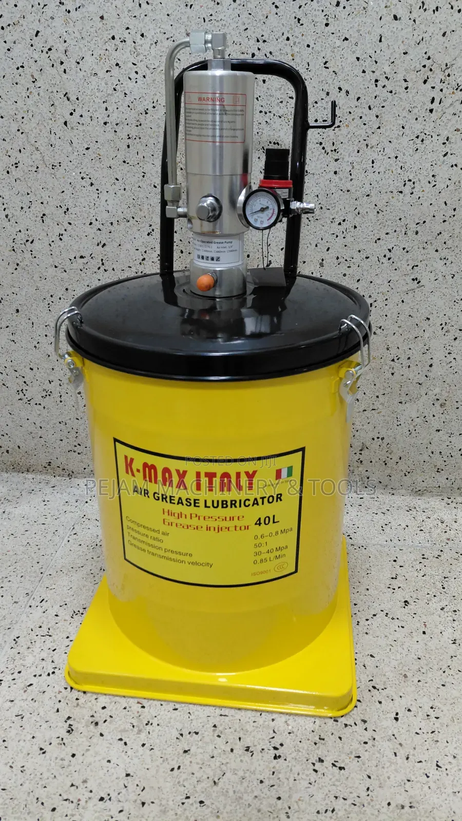 Kmax 40L Air Pressure Pneumatic Greasing Bucket