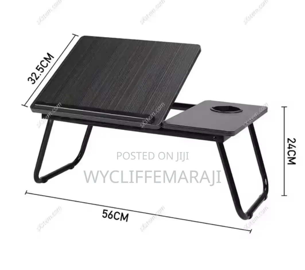 Foldable Tilting Laptop Stand With Cup Holder