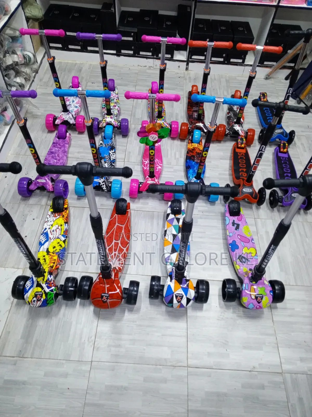 Graffiti LED Scooter