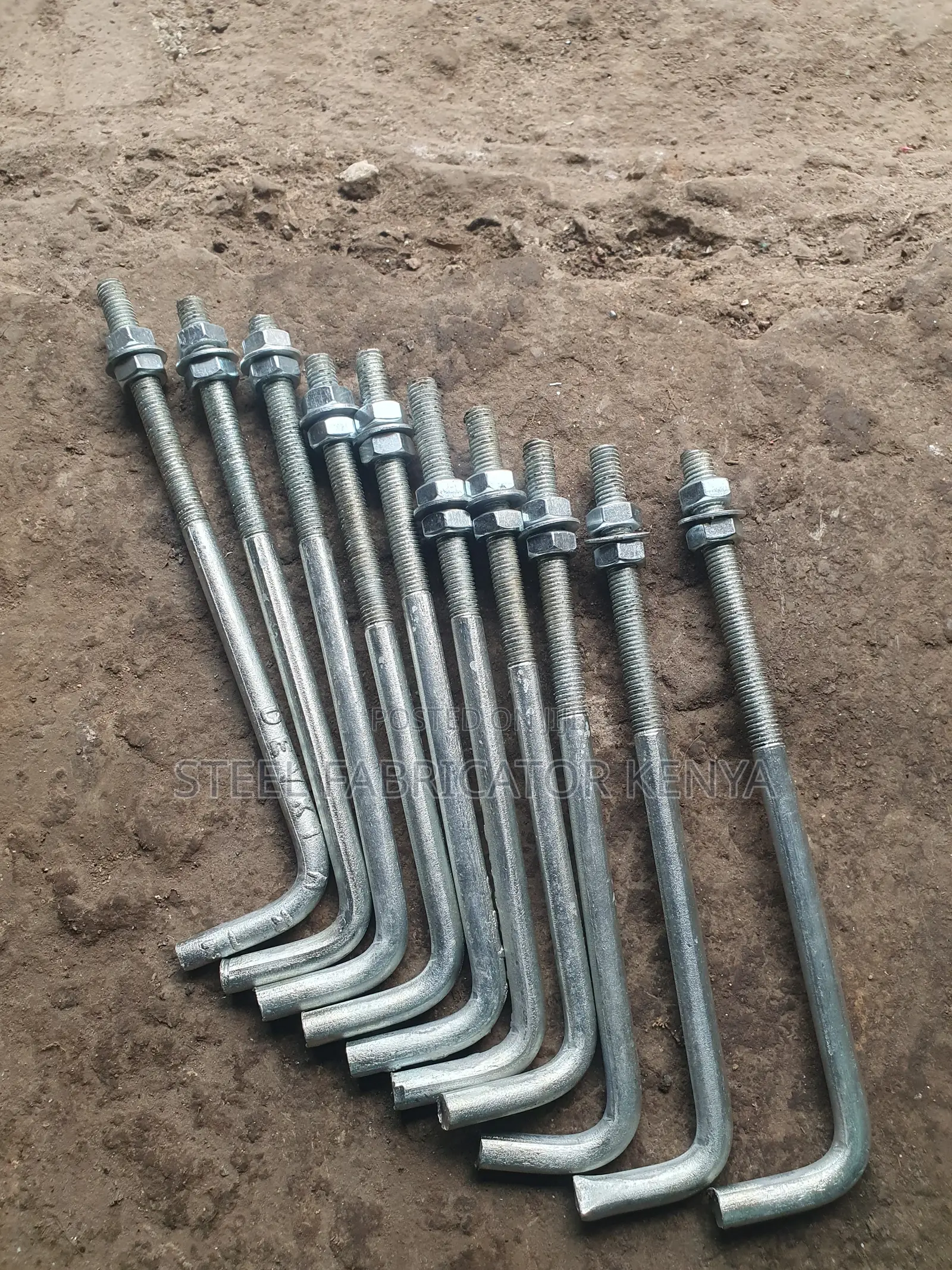 J-Bolts M20*600 Foundation Bolts