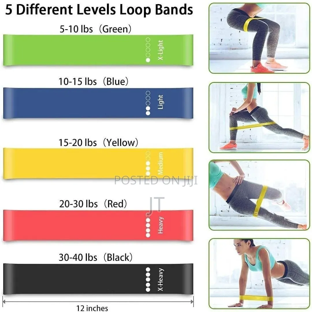 5in1 Exercise Premium Resistance Bands