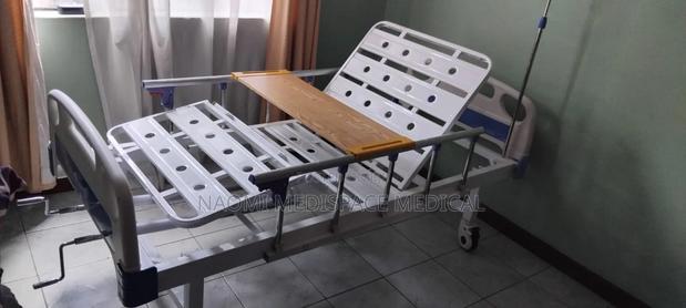 ABS Two Crank Bed, Feeding Table, Matress With Mackintosh