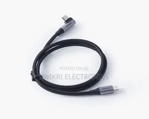 Ugreen USB-C to USB-C PD Fast Charging 90 Degree Cable 5A Max Black 1m