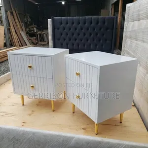 Luxury Cream Velvet Button-Tufted Bed Frame, With Side Beds