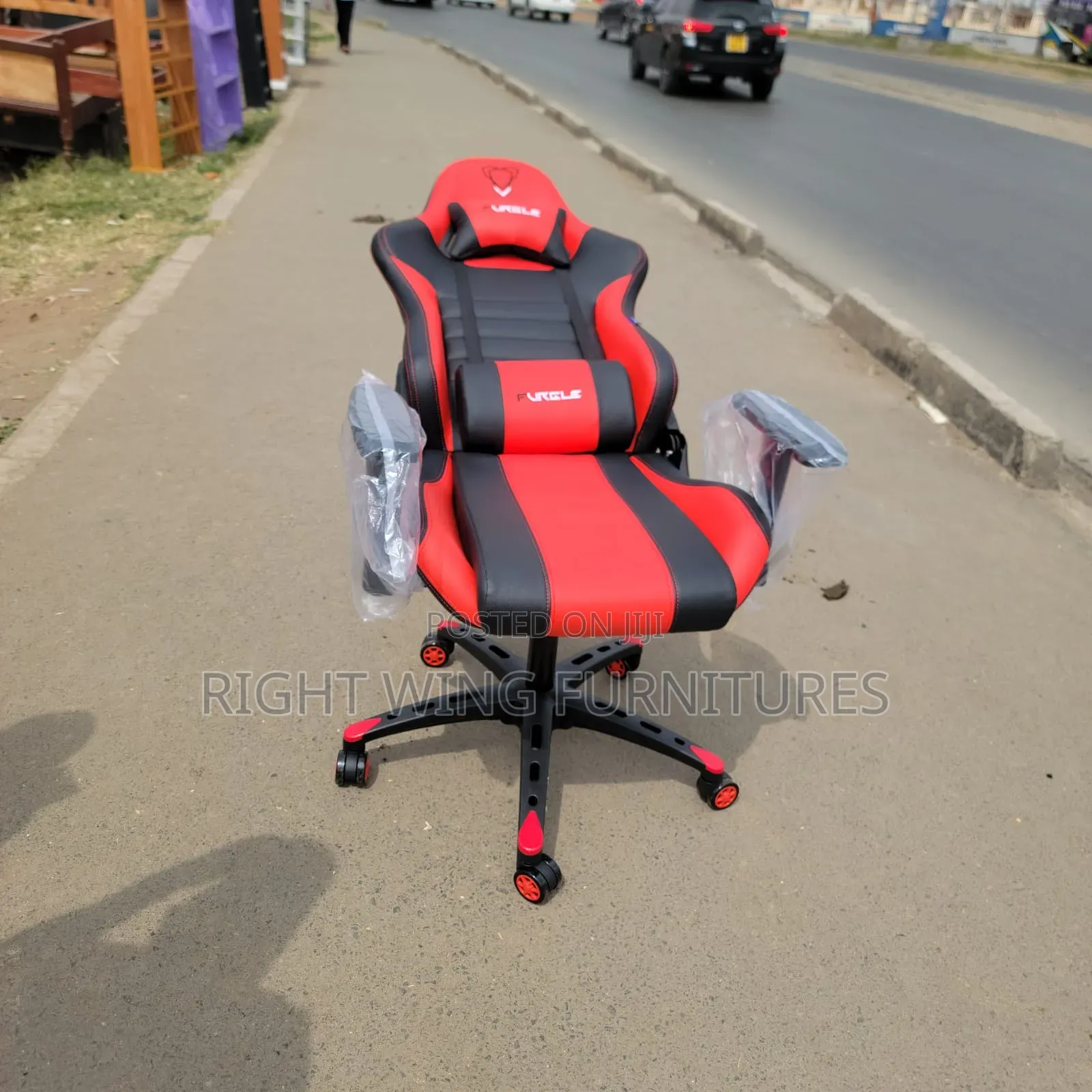 Leather Red Black Gaming Chair