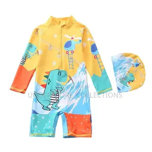 Boys Two Piece Swimming Gear-Full Gear and Hat