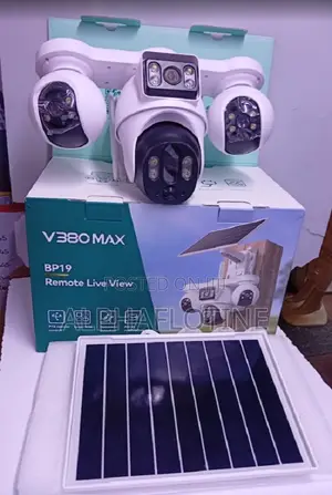 4G SIM Card V380 Max BP19 Four Lens Solar Outdoor Camera