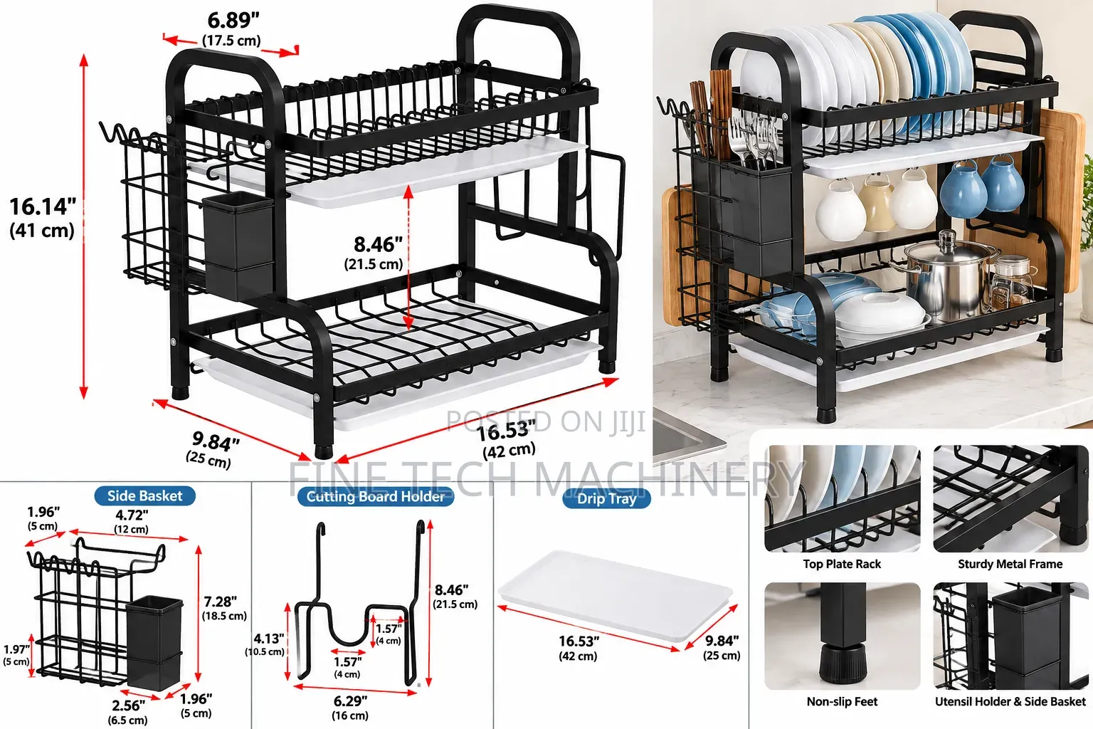 2 Layered Dish Rack