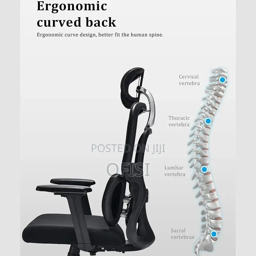 Office Chair; Ergonomic Computer Chair With Lumbar Support