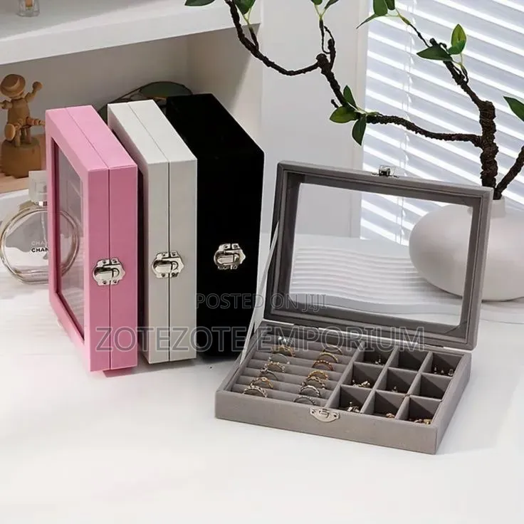 Velvet Jewellery Organizer Box